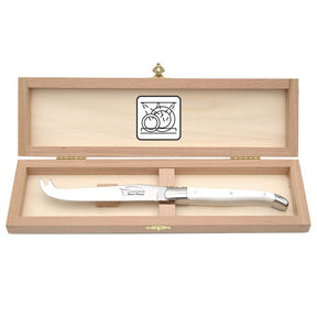Laguiole Cheese Knife, White Corian - Zouf.biz