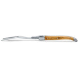 Laguiole Cheese Set, Fork & Knife, Olive Wood, Prestige Collection - Zouf.biz