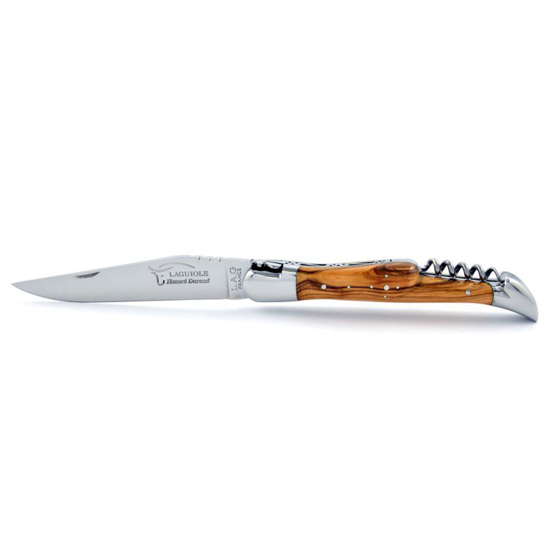 Laguiole Olive Wood 2 Piece Pocket Knife - 12cm, Prestige Collection - Zouf.biz