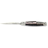 Laguiole Ebony & Red Vulcanised Fiber 2 Piece Pocket Knife - 12cm, Prestige Collection - Zouf.biz