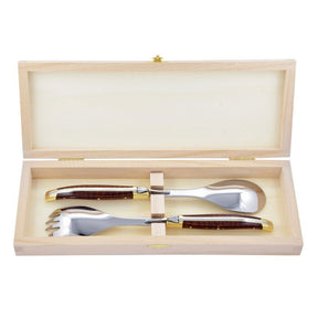 Laguiole Salad Servers Snakewood, Prestige Collection - Zouf.biz