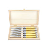 Laguiole Steak Knives Boxwood, Prestige Collection - Zouf.biz