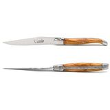 Laguiole Steak Knives Olive Wood, Prestige Collection - Zouf.biz