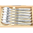 Laguiole Teaspoons Deer Antler, Prestige Collection - Zouf.biz