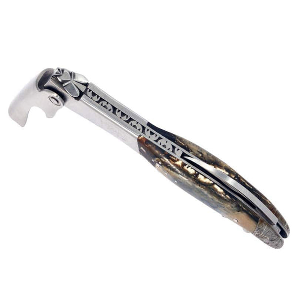 Laguiole Fossilised Mammoth Molar & Meteorite Steel Sommelier Corkscrew - Zouf.biz