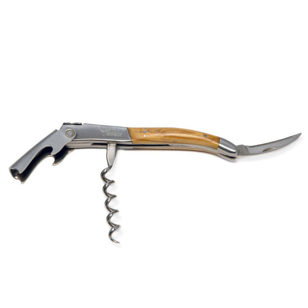Laguiole Olive Wood Sommelier Corkscrew, Prestige Collection - Zouf.biz