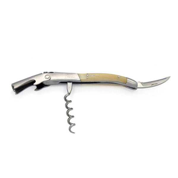 Laguiole Pale Horn Tip Sommelier Corkscrew, Prestige Collection - Zouf.biz