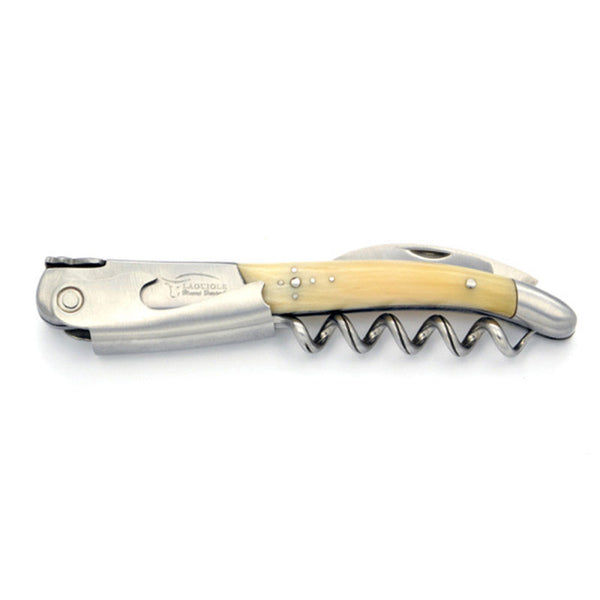 Laguiole Pale Horn Tip Sommelier Corkscrew, Prestige Collection - Zouf.biz