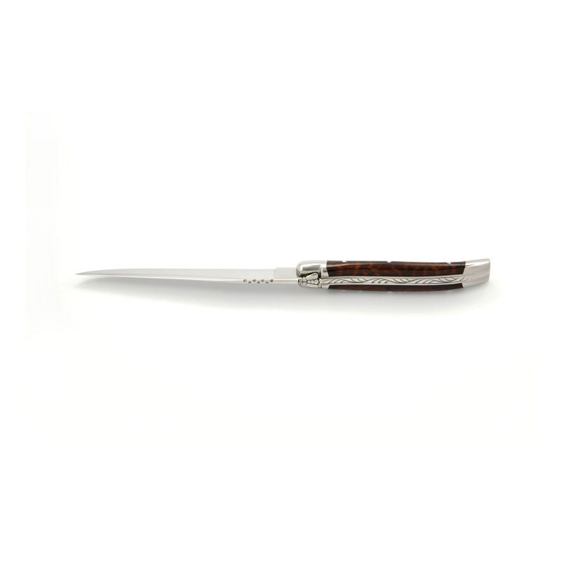 Laguiole Letter Opener - Cut Paper Knife Snakewood, Prestige Collection - Zouf.biz