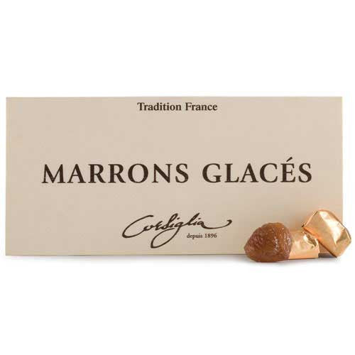 Marrons Glacés (Candied Chestnuts), Wooden Box - Zouf.biz