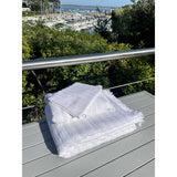 Natural Organic 100% Cotton Bath Towel, White - Zouf.biz