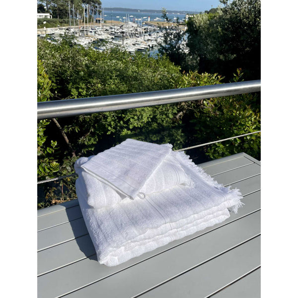 Natural Organic 100% Cotton Hand Towel, White - Zouf.biz
