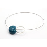 Graphik Ceramic Necklace, Duck Egg Blue - Zouf.biz