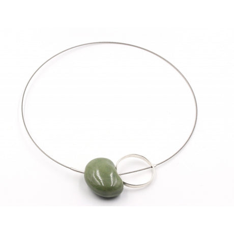 Graphik Ceramic Necklace, Khaki - Zouf.biz