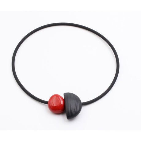 Leo Ceramic Necklace, Cherry - Zouf.biz