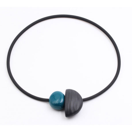 Leo Ceramic Necklace, Duck Egg Blue - Zouf.biz