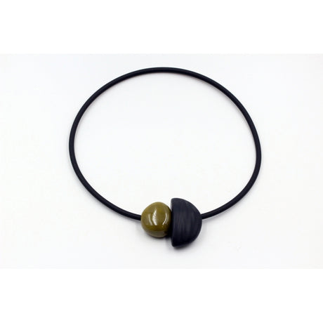 Leo Ceramic Necklace, Pistachio - Zouf.biz