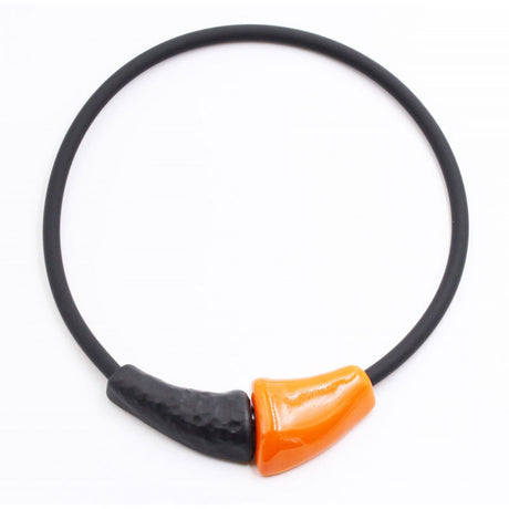 Masai Ceramic Necklace, Orange - Zouf.biz