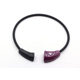 Masai Ceramic Necklace, Plum - Zouf.biz