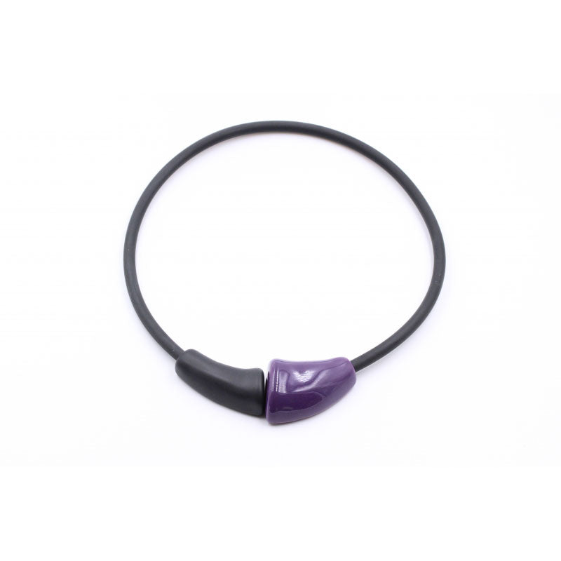 Masai Ceramic Necklace, Purple - Zouf.biz
