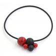 Meteore Ceramic Necklace, Cherry & Black - Zouf.biz