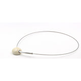 Sakura Ceramic Necklace, Ivory - Zouf.biz