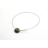 Sakura Ceramic Necklace, Khaki - Zouf.biz