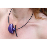 Samourai Ceramic Necklace, Purple - Zouf.biz