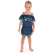 Plain Embroidered Playsuit, Blue - Zouf.biz