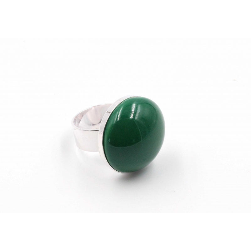 Bulle Cabochon Ring, Green - Zouf.biz