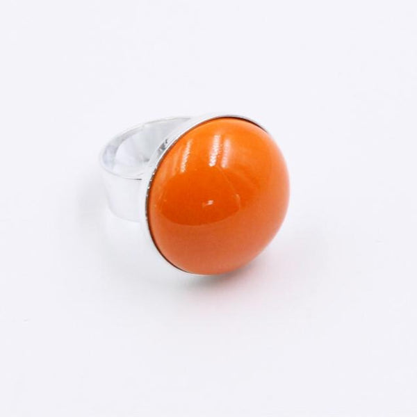 Bulle Cabochon Ring, Orange - Zouf.biz