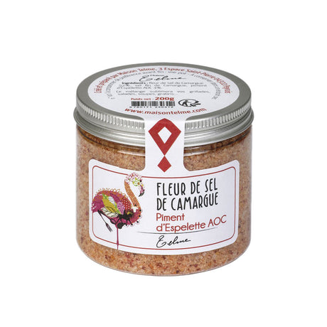 Fleur de Sel de Camargue with Espelette Pepper - 200g - Zouf.biz