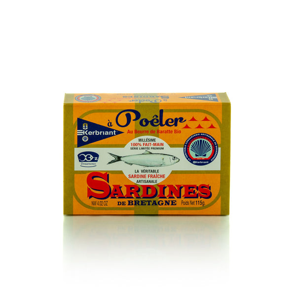 Sardines with Organic Baratte Butter, to pan-fry - 115g - Zouf.biz