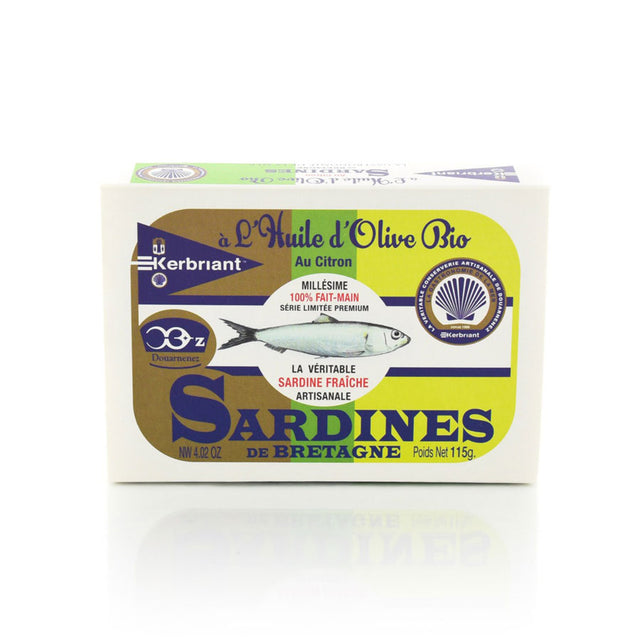 Sardines in Organic Olive Oil & Lemon - 115g - Zouf.biz