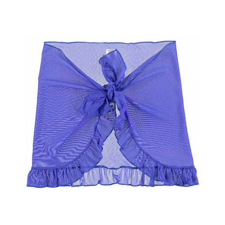 Ruffled Tulle Sarong, Purple - Zouf.biz