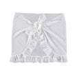 Ruffled Tulle Sarong, White - Zouf.biz