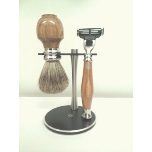 Olive Wood Shaving Set - Zouf.biz