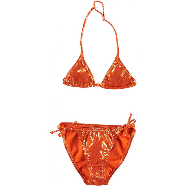 Victoria Shiny Bikini, Orange - Zouf.biz
