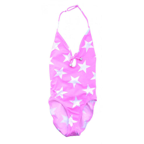 Holly Star Print One Piece Swimsuit, Pink - Zouf.biz