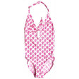 Bandana Shiny Print One Piece Swimsuit, Pink - Zouf.biz