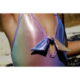 Mermaid Shiny Printed One Piece Swimsuit, Multicolour - Zouf.biz
