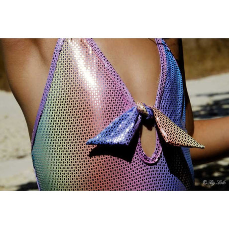 Mermaid Shiny Printed One Piece Swimsuit, Multicolour - Zouf.biz