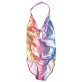 Mermaid Shiny Printed One Piece Swimsuit, Multicolour - Zouf.biz