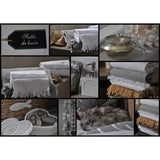 Cap-Ferret Grey 100% Cotton Hand Towel - Zouf.biz