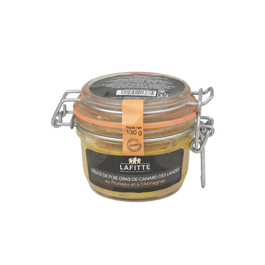 Whole Duck Foie Gras with Prunes and Armagnac - 130g Jar - Zouf.biz